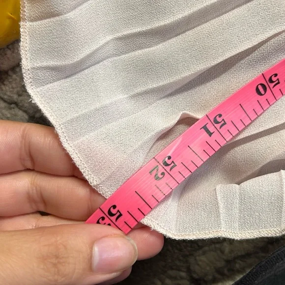 H&M Light Pink Strapless Pleated Maxi Dress NWT Size 10 - Picture 7 of 10